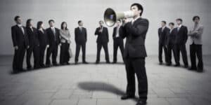 Megaphone man