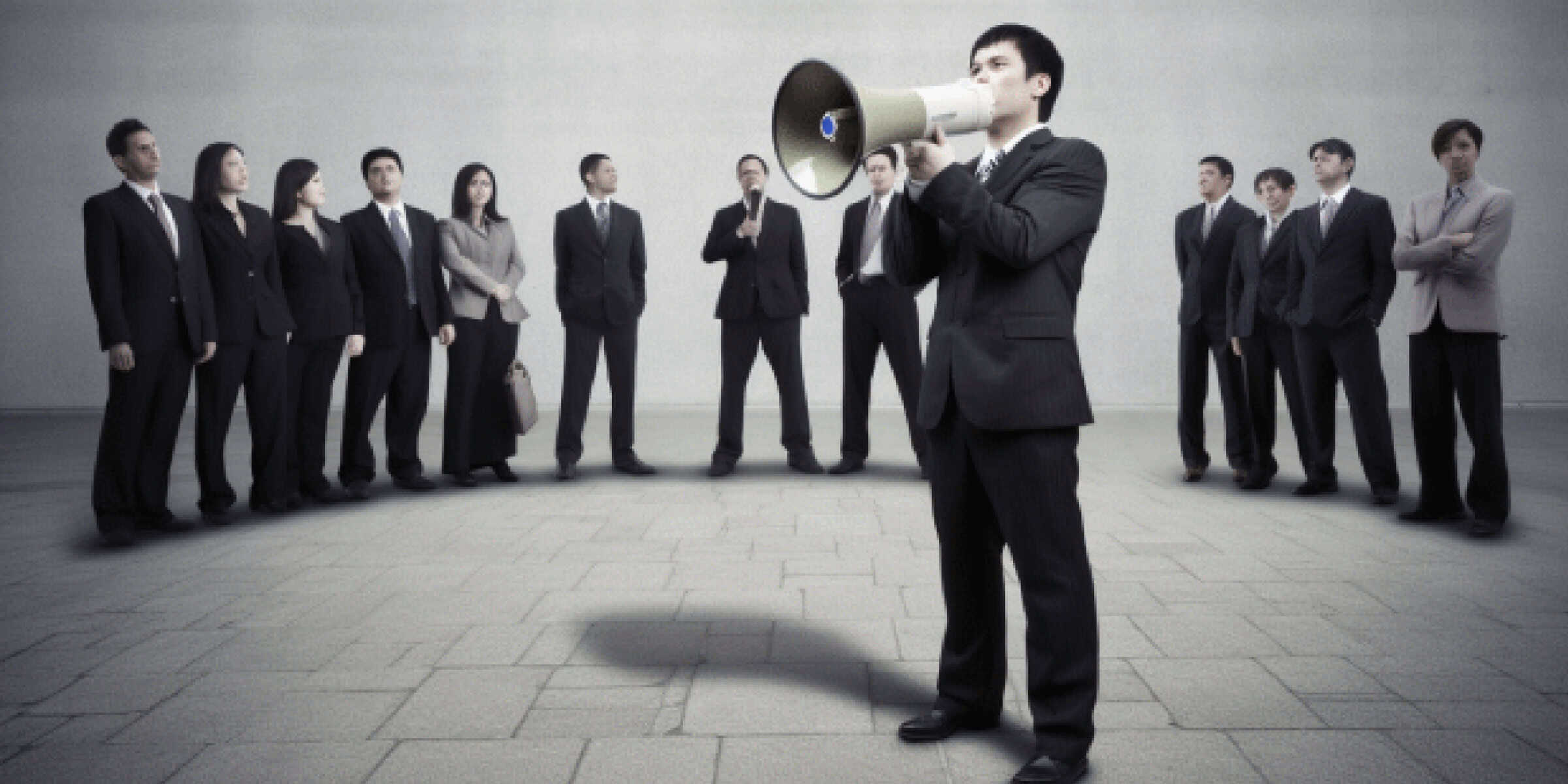 Megaphone man