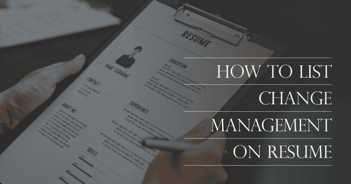 List change management on cv