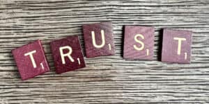 Trust scrabble tiles