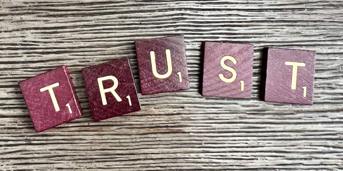 Trust scrabble tiles