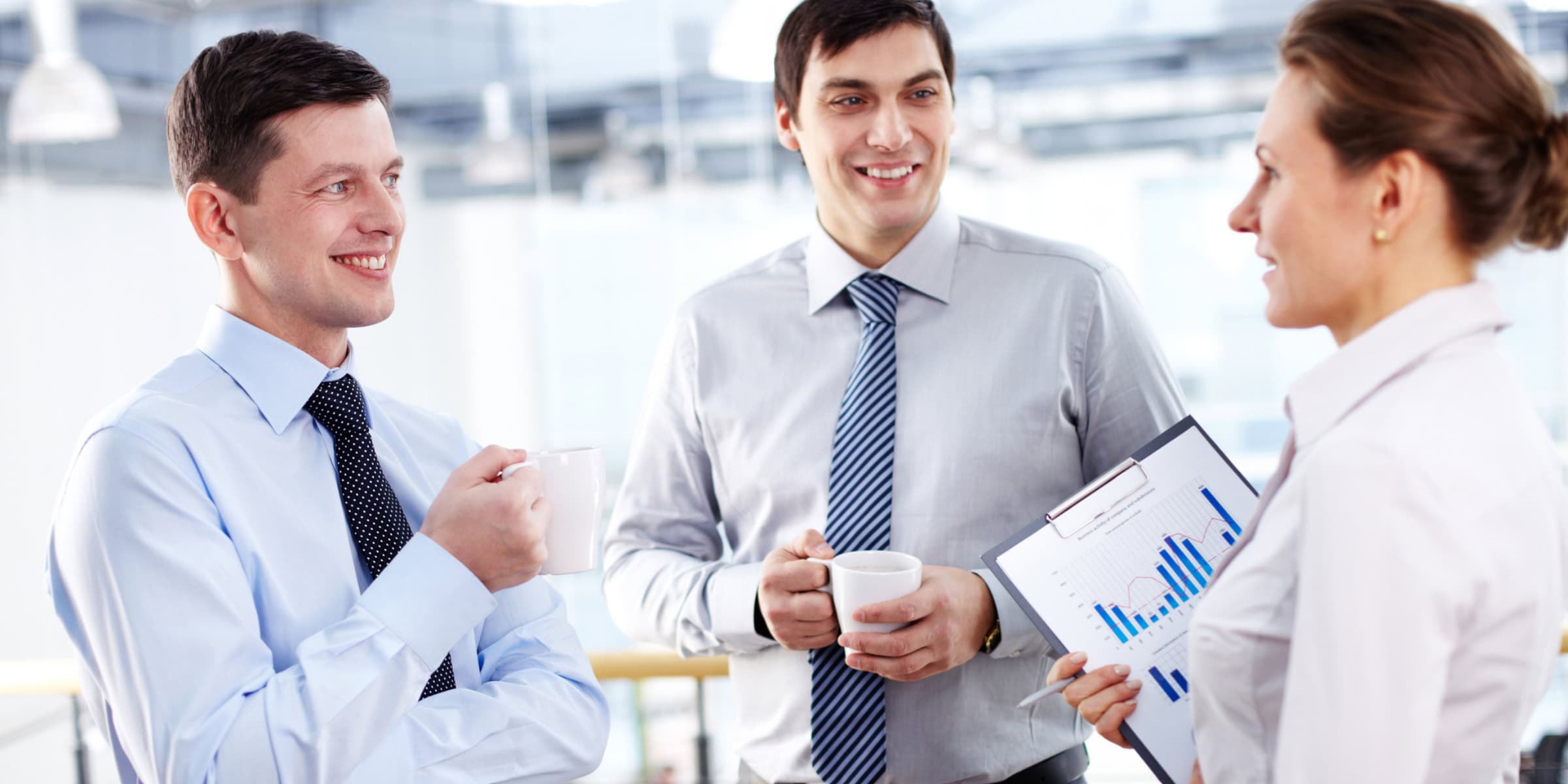 business people having a chat