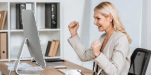 business woman success