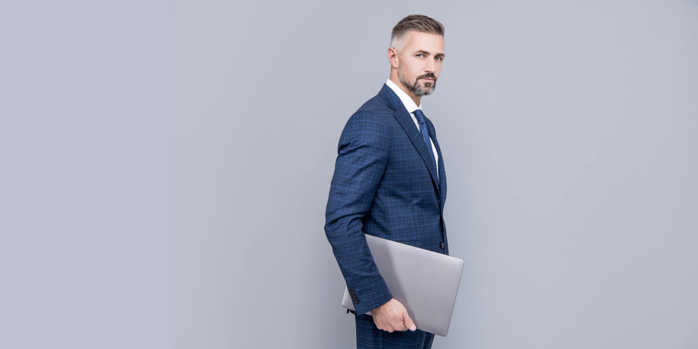 businessman with laptop