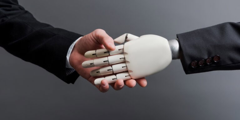 human robot handshake