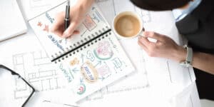 notebook of business ideas