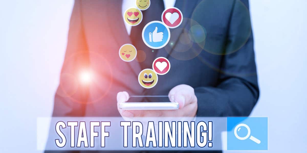 staff training man mobile.