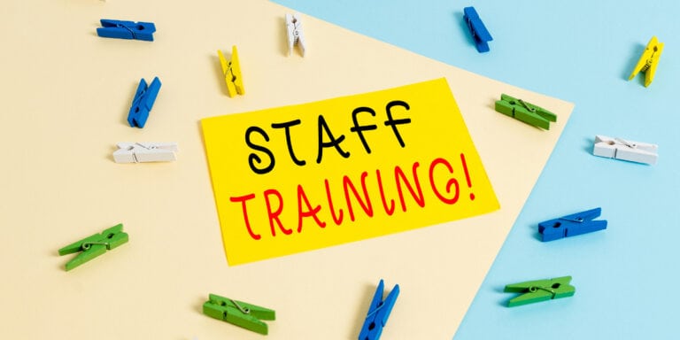 staff training post it note.
