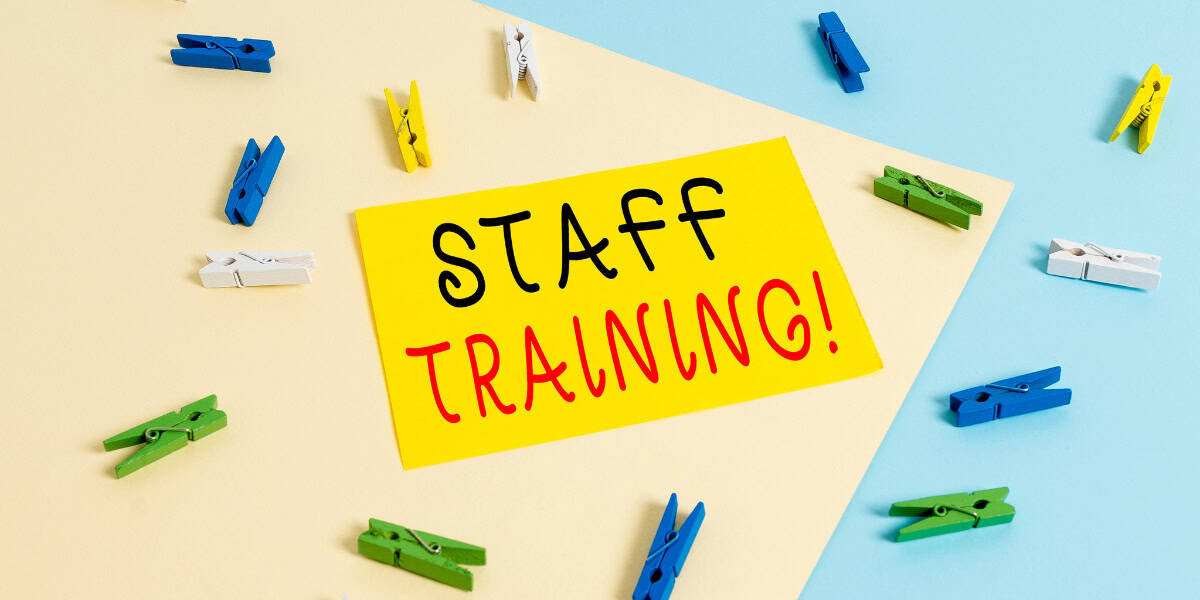 staff training post it note.