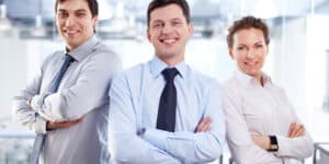 team of office workers