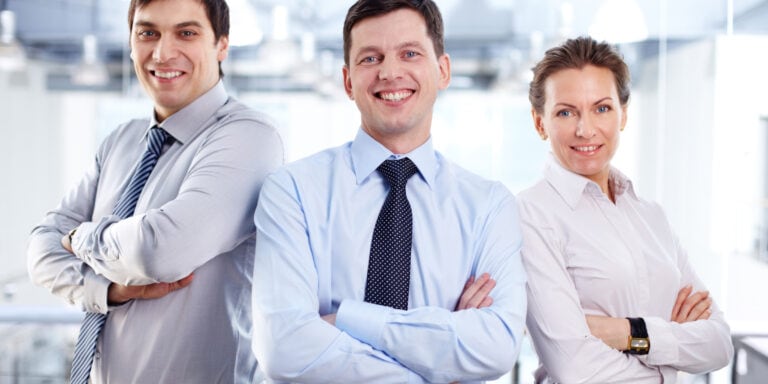 team of office workers