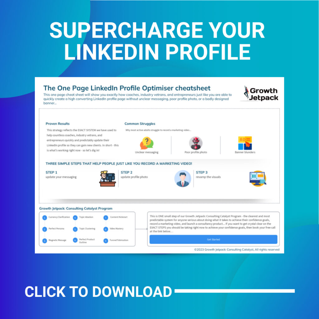 Supercharge your linked profile.