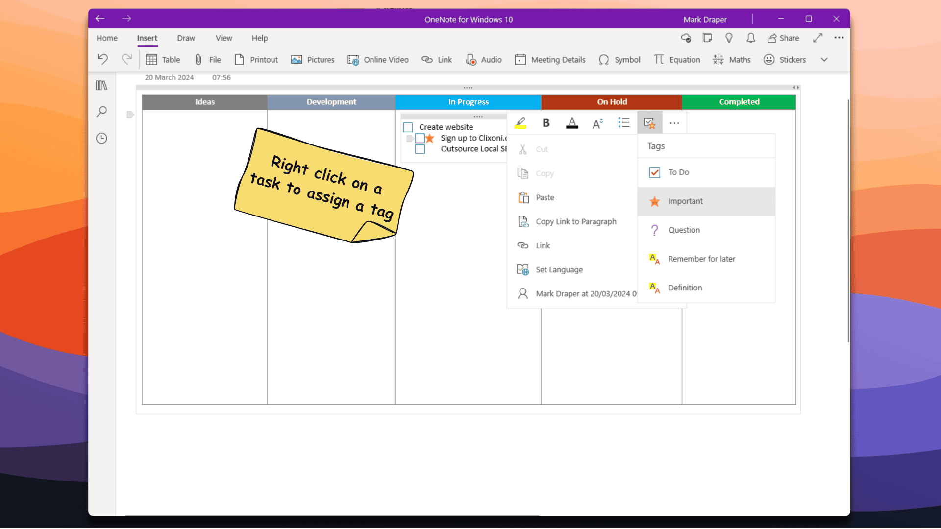 How to Create a Kanban Board in OneNote: 10 Easy Steps