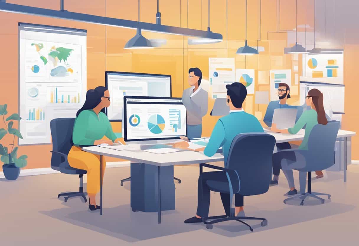 A program manager oversees multiple projects, each led by a project manager, and each project contributes to the success of a product managed by a product manager
