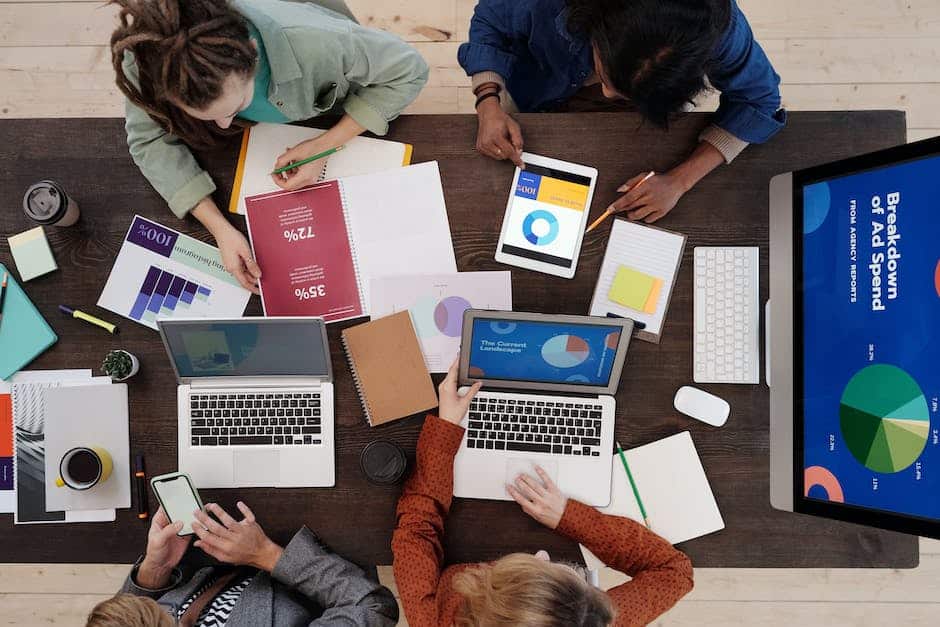 An image depicting a team of diverse professionals discussing change management strategies.