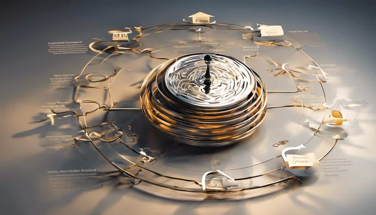 A clock with a lot of different things on it.
